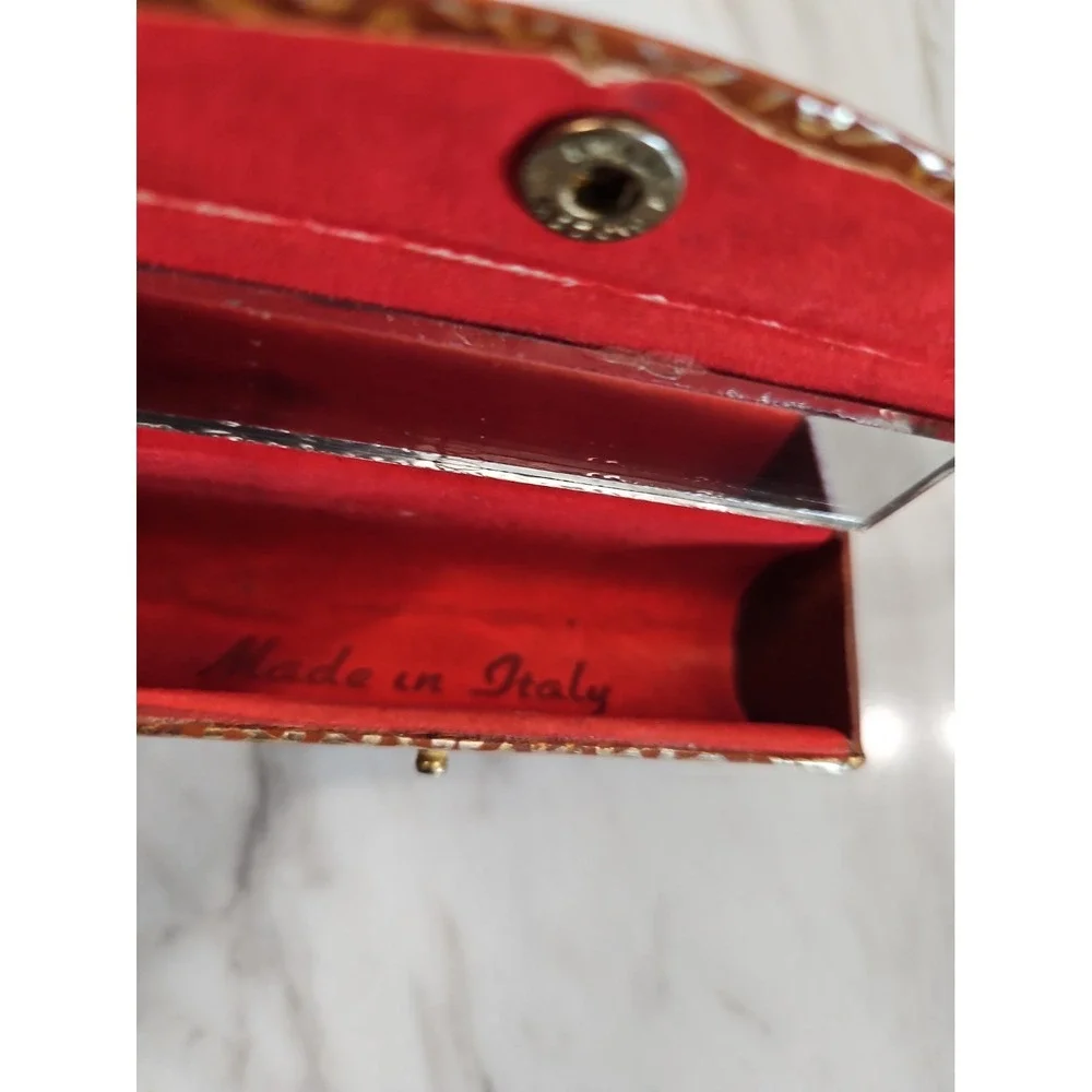 Vintage Lipstick Case with Mirror made in Fiocchi Italy